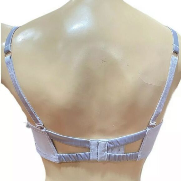 - Victoria’s Secret Dream Angels Polka-dot Mesh Unlined Balconett bra gray - Picture 3 of 4